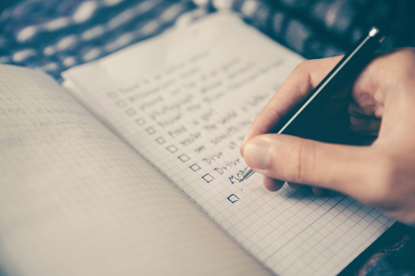 Habit planning notebook